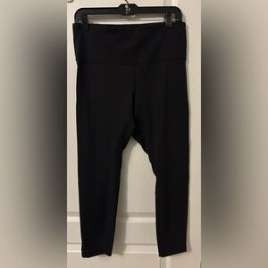 lululemon athletica align Black ribbed hoghrise Leggings size 12.